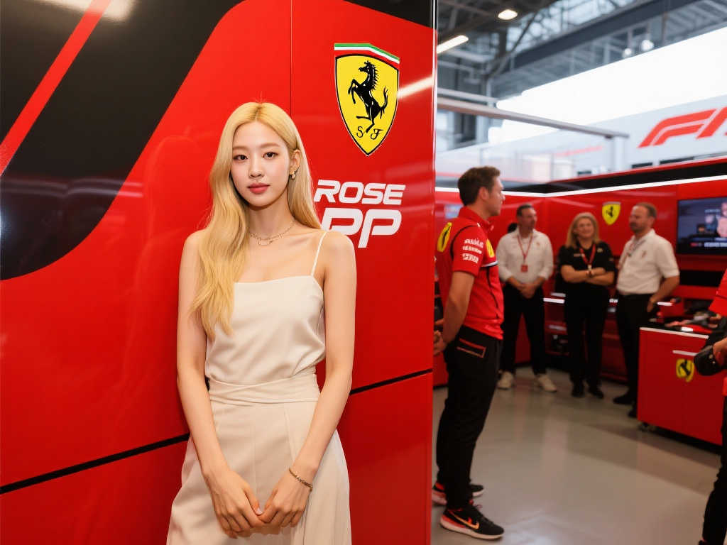 惊艳!韩国歌手ROSÉ亮相法拉利P房,与老汉会面并为冲刺赛挥旗🏁 惊艳!韩国歌手ROSÉ亮相法拉利P房,与老汉会面并为冲刺赛挥旗🏁